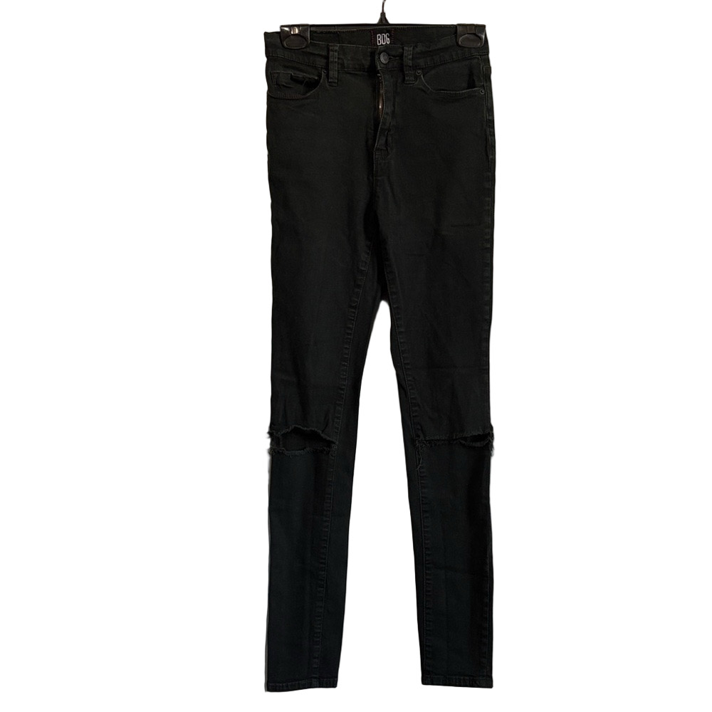 BDG Black Distressed Skinny Jeans